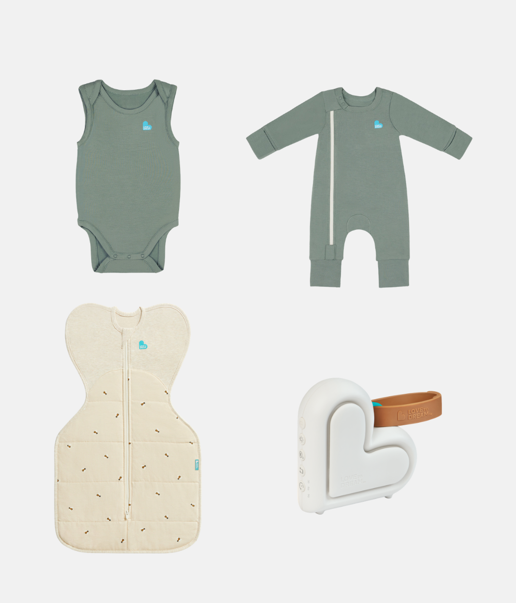 Newborn Essentials Bundle | Swaddle Up 2.5 TOG | Romper | Bodysuit | Sleep Machine