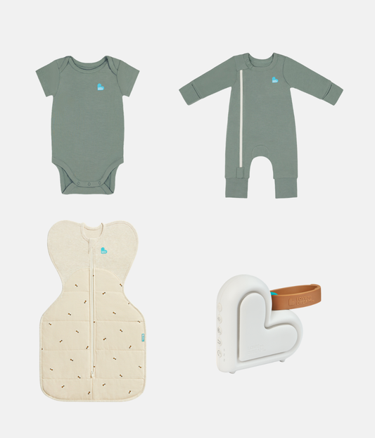 Newborn Essentials Bundle | Swaddle Up 2.5 TOG | Romper | Bodysuit | Sleep Machine