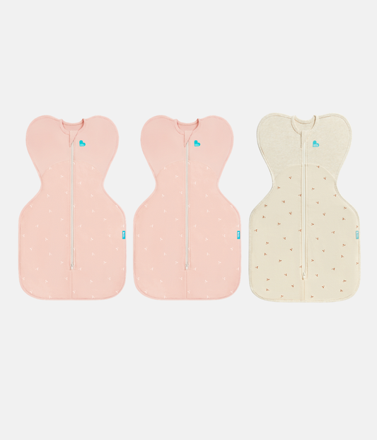 Swaddle Up Starter Bundle | 1.5 TOG | Blush Twigs 2 | Oatmeal Twigs