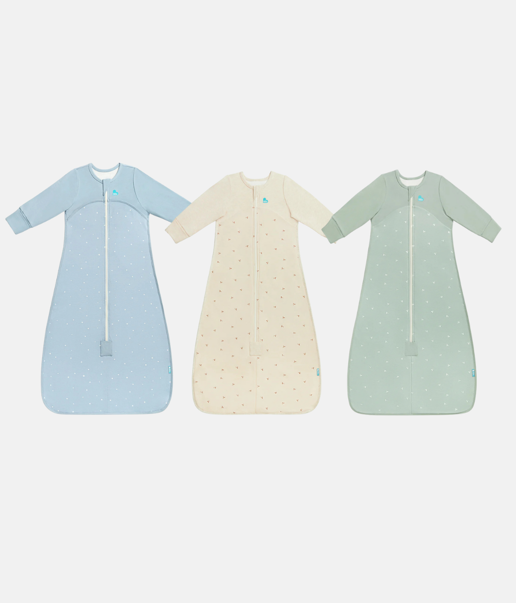 Sleep Bag Bundle 1.0 | 1.5 TOG | Blue Twinkle | Oatmeal Twigs | Olive Twigs