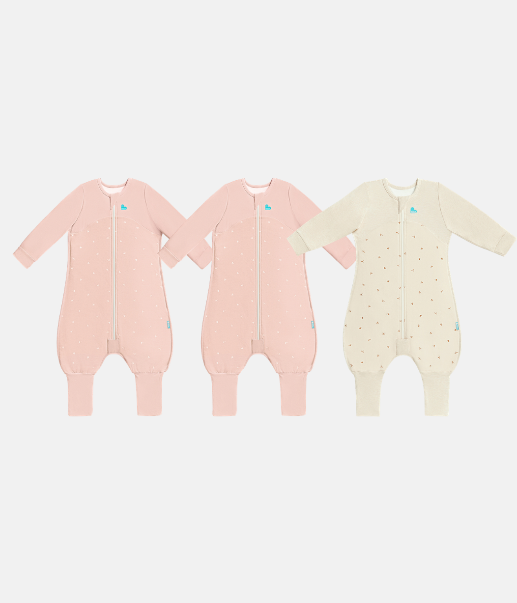 Sleep Suit Bundle | 1.5 TOG | Blush Twigs 2 | Oatmeal Twigs