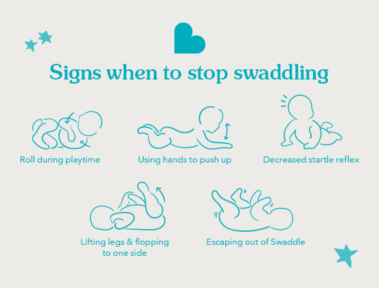 Swaddling 5 month old baby sale