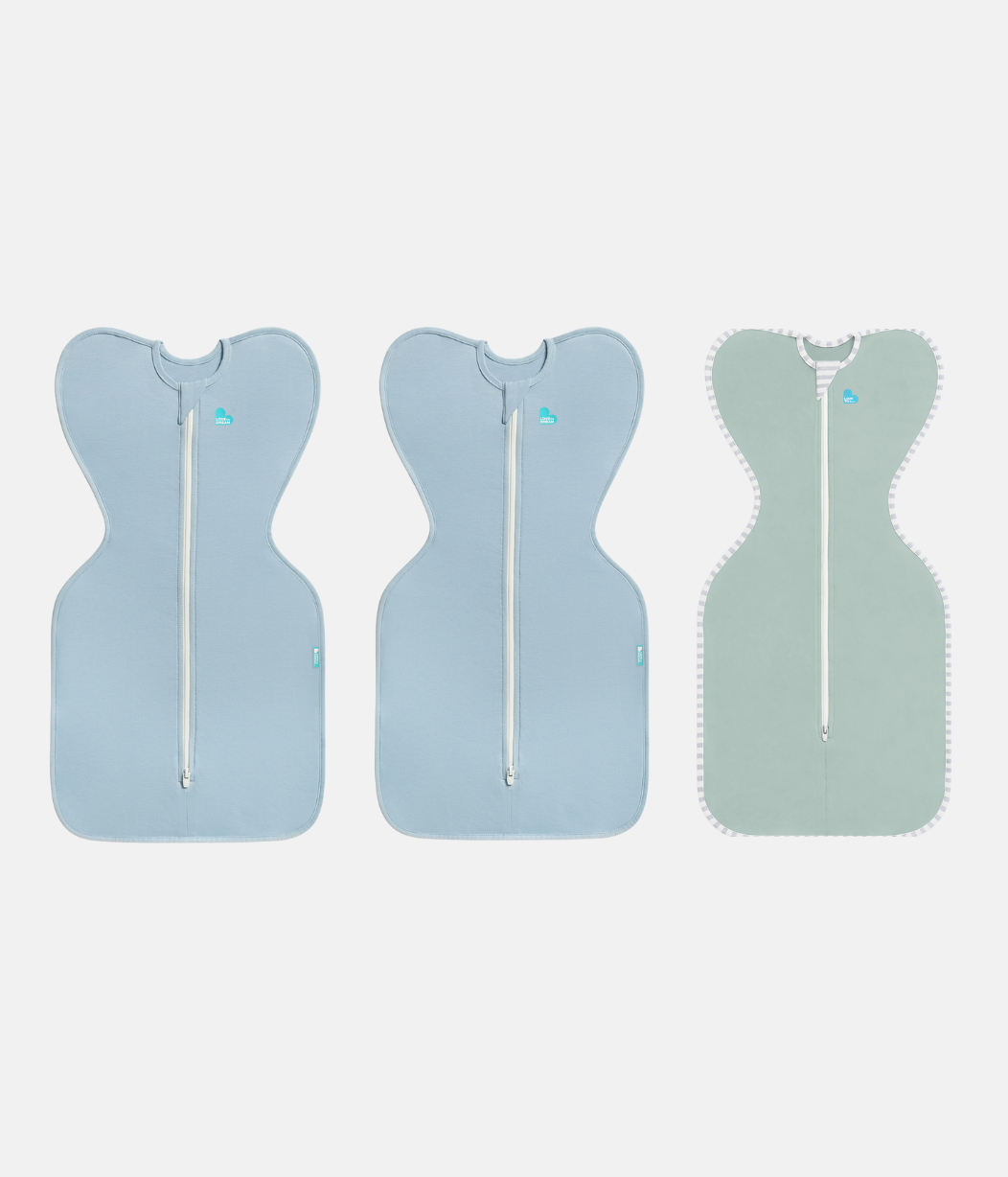 Swaddle Up Starter Bundle 0.2 TOG | Soft Blue | Olive