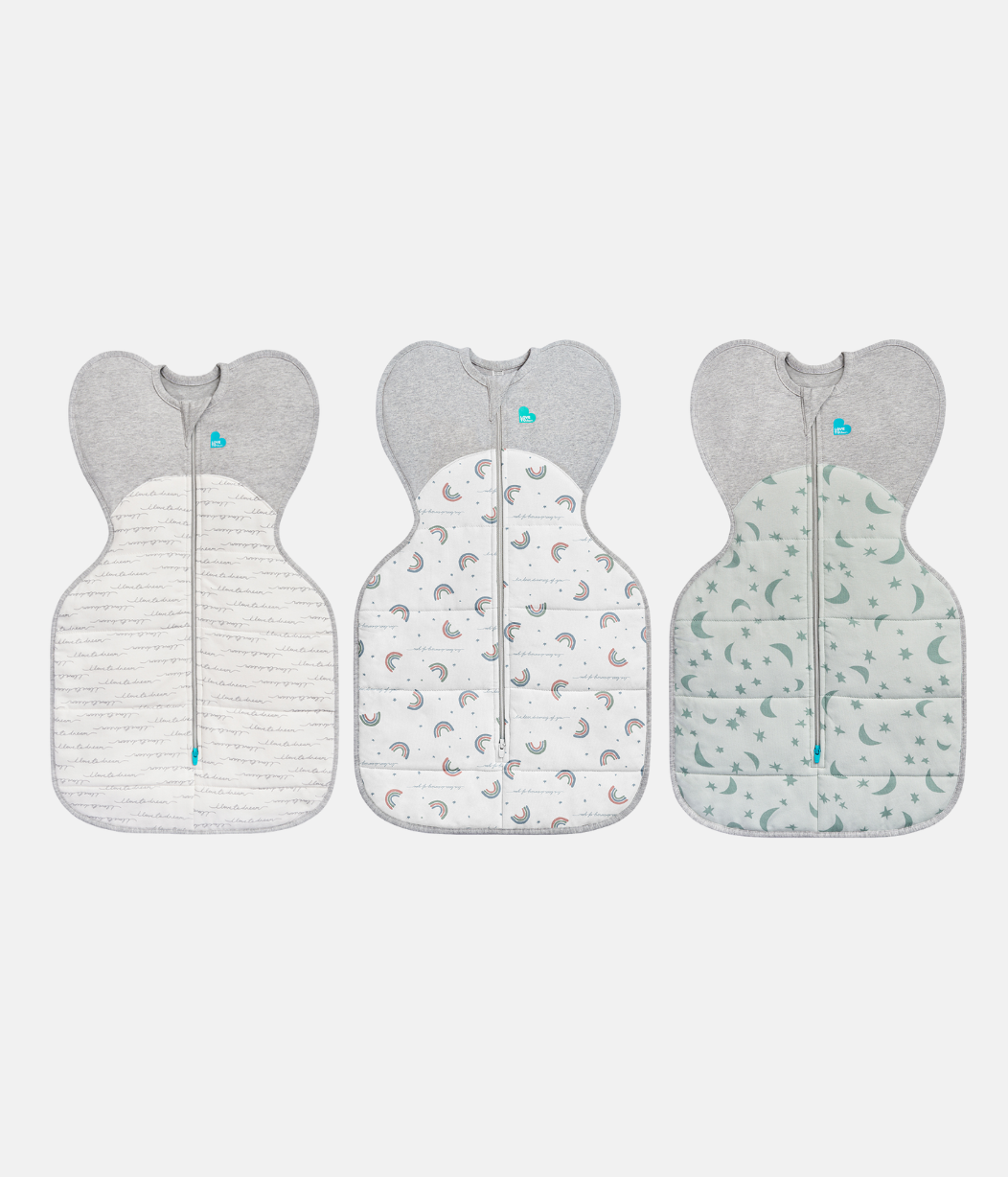 Swaddle up Starter Bundle 2.5 | 3.5 TOG White Dreamer White Rainbow Olive Moonlight