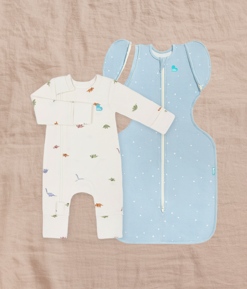 Transitioning & Romper Bundle | 1.0 TOG | Bamboo | Powder Blue Twinkle | Cream Dino Snore