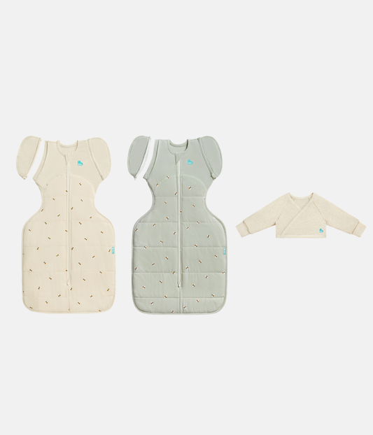 Transitioning Bundle | Snug Shrug | 2.5 TOG | Oatmeal Twigs | Olive Twigs