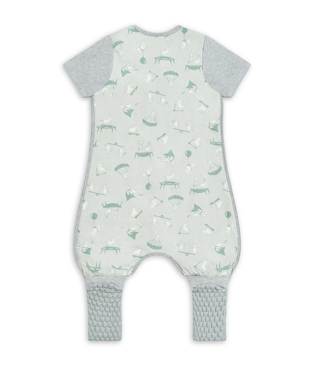 Sleep Suit Short Sleeve 1.0 TOG (20-24°C) Green Daredevil Organic Cotton Fleece