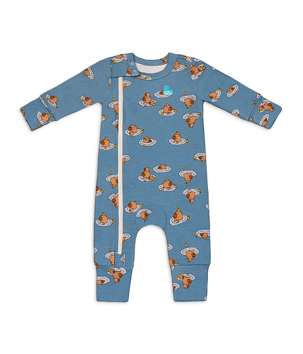 Romper Viscose from Bamboo Storm Blue Napybara