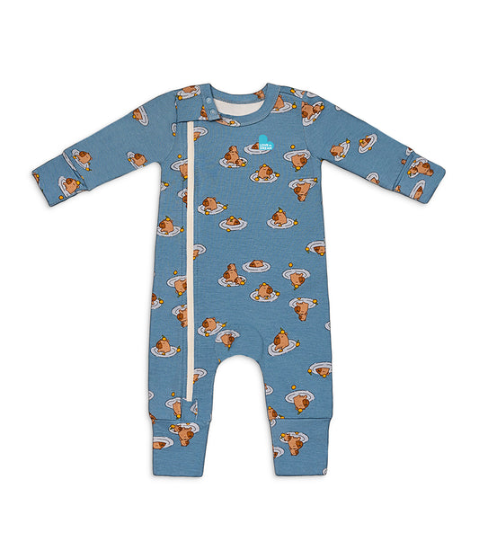 Romper Viscose from Bamboo Storm Blue Napybara