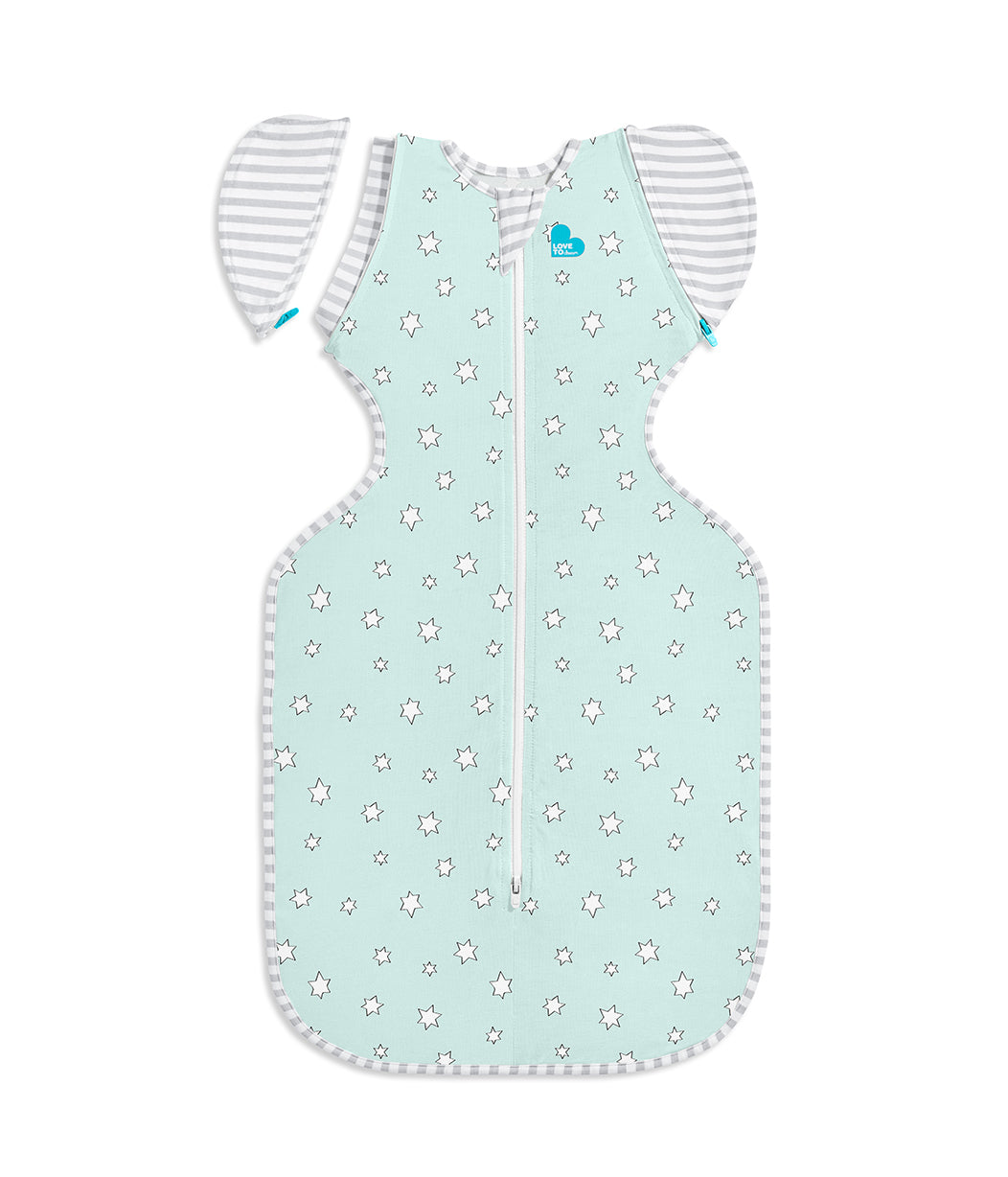 Swaddle Up™ Transition Bag Bamboo Lite 0.2 TOG Mint Superstar