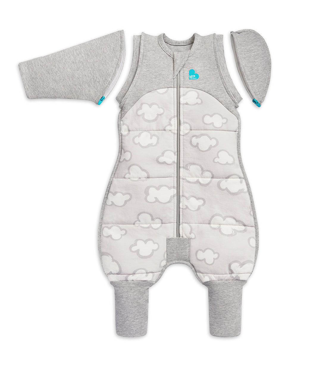 Swaddle Up™ Transition Suit 2.5 TOG (16-20°C) Grey Daydream Quilted Cotton