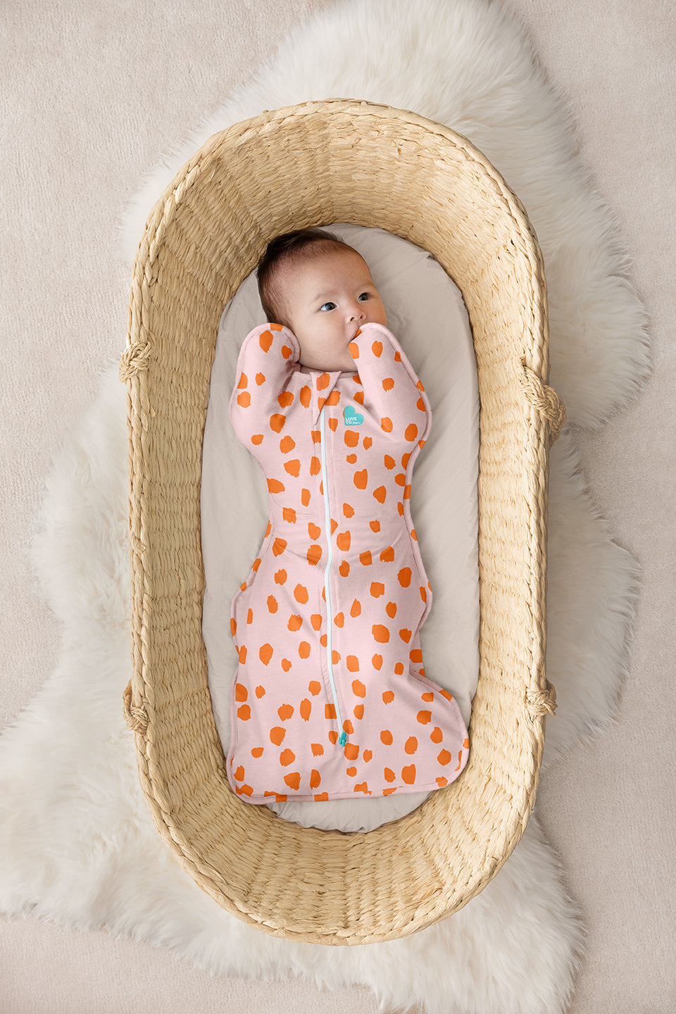 Swaddle Up™ 1.0 TOG (20-24°C) Light Pink Jumbo Animal Original Cotton