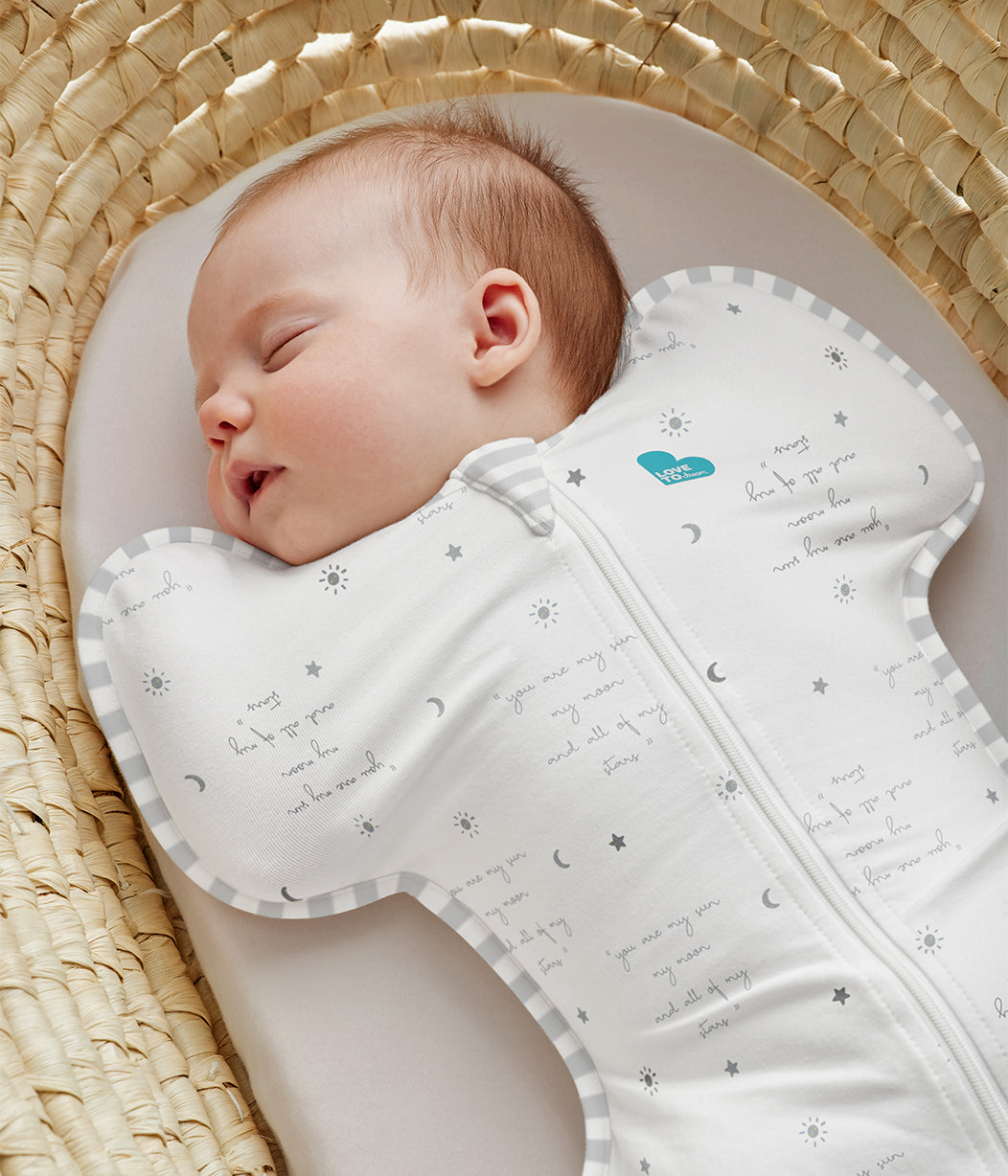 Swaddle Up™ 0.2 TOG (24-27°C) White You Are My Cotton