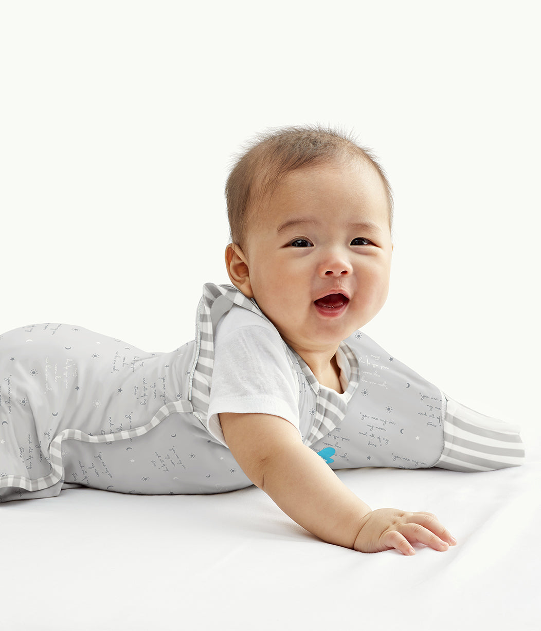 Swaddle Up™ Transition Bag 0.2 TOG (24-27°C) Grey You Are My Cotton