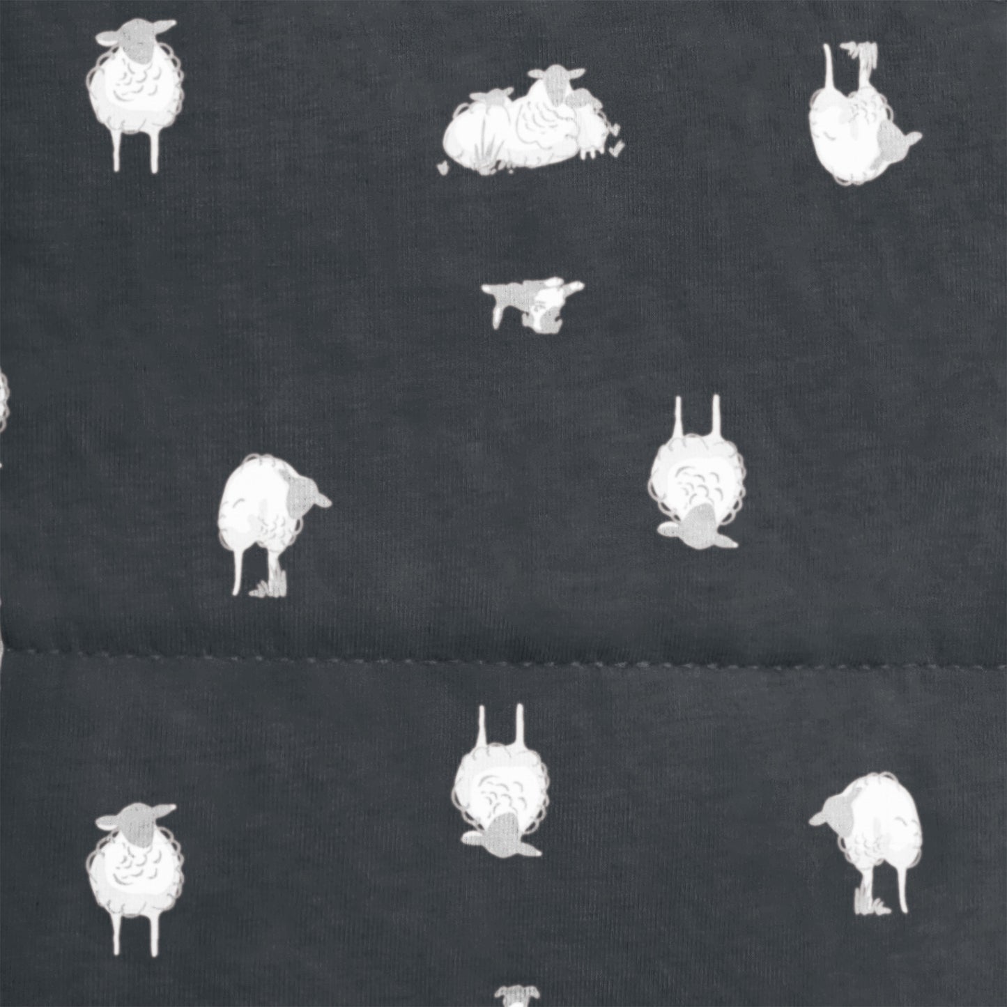 Sleep Suit Long Sleeve Two-Piece 2.5 TOG Organic Cotton/Merino Wool Charcoal Lamb's Best Friend