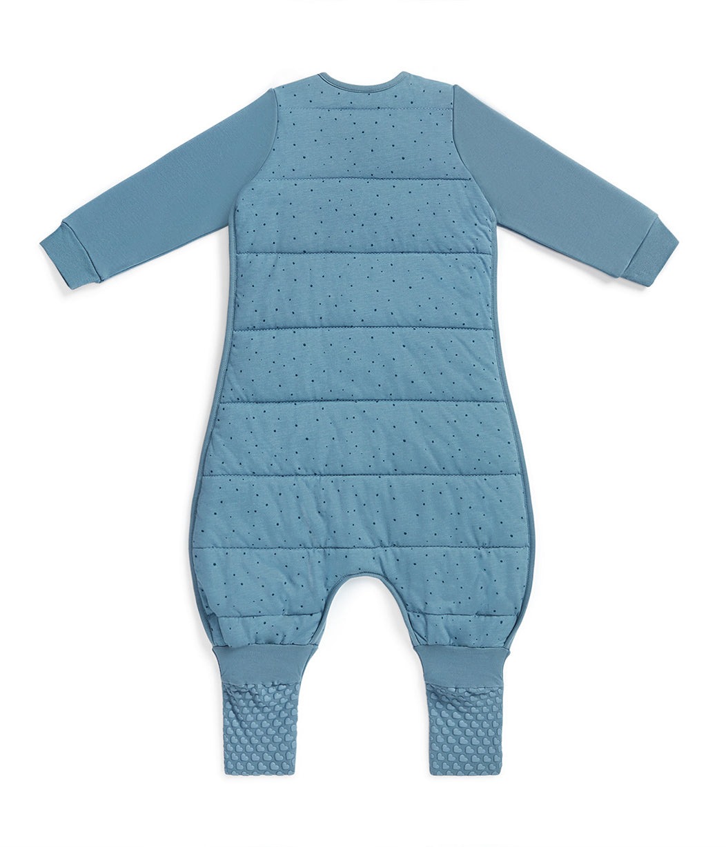 Sleep Suit Long Sleeve 2.5 TOG Cotton Storm Blue Pebbles