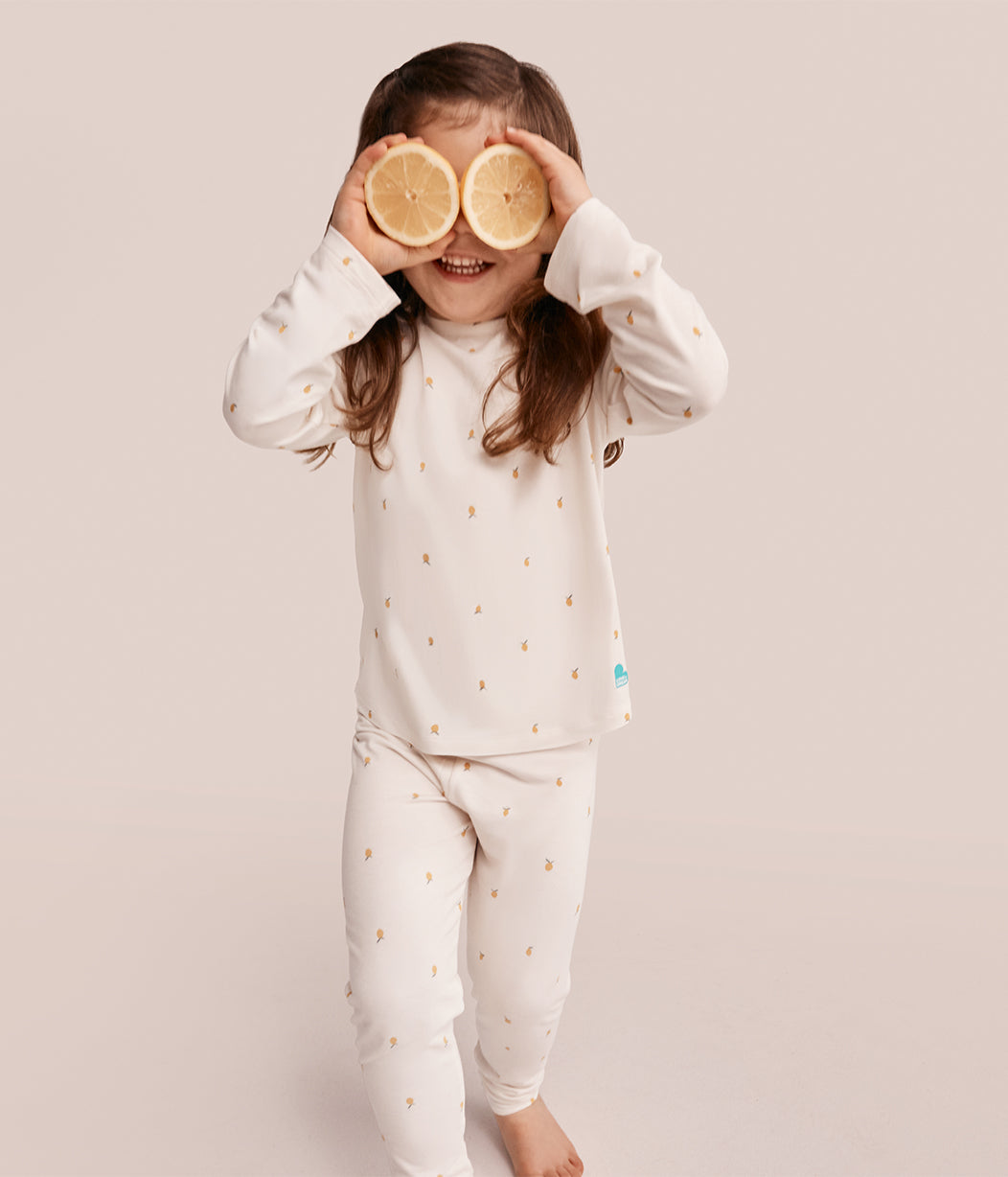 Sleep Suit & Pyjama Bundle | 1.0 TOG | Houndstooth | Lemons