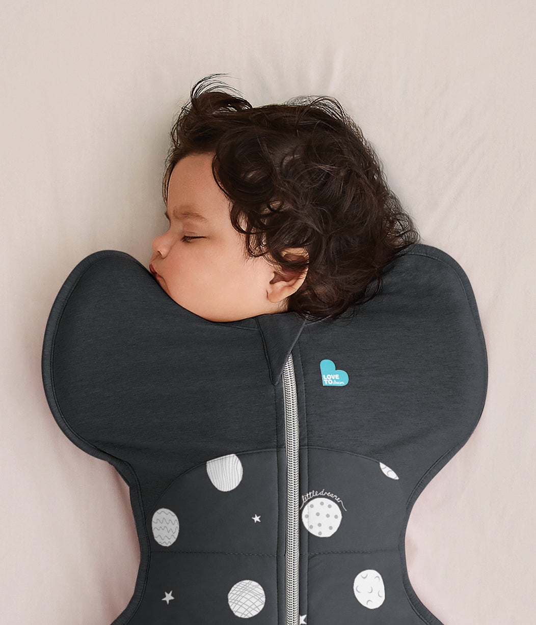 Swaddle Up™ 2.5 TOG Cotton Charcoal Little Dreamer