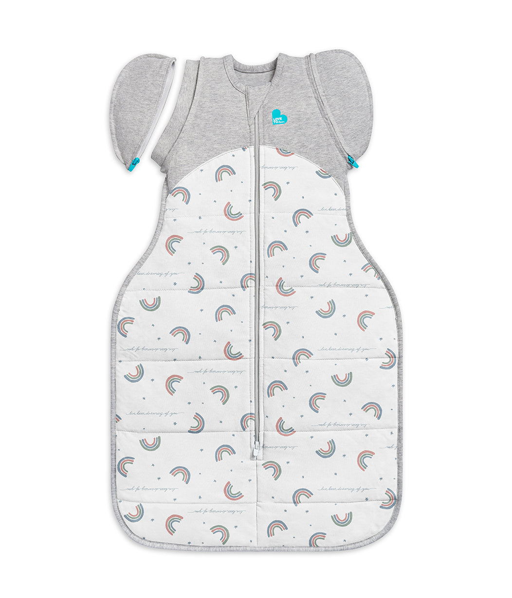 Swaddle Up™ Transition Bag 2.5 TOG Cotton White Rainbow