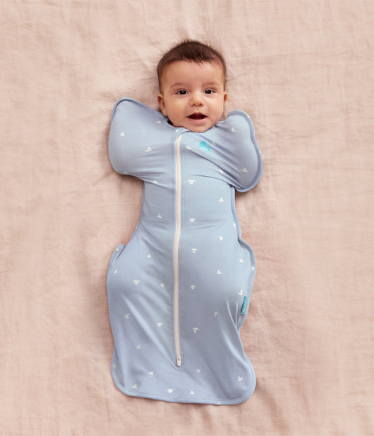 Swaddle Up™ 1.0 TOG Viscose from Bamboo Mist Blue Boats