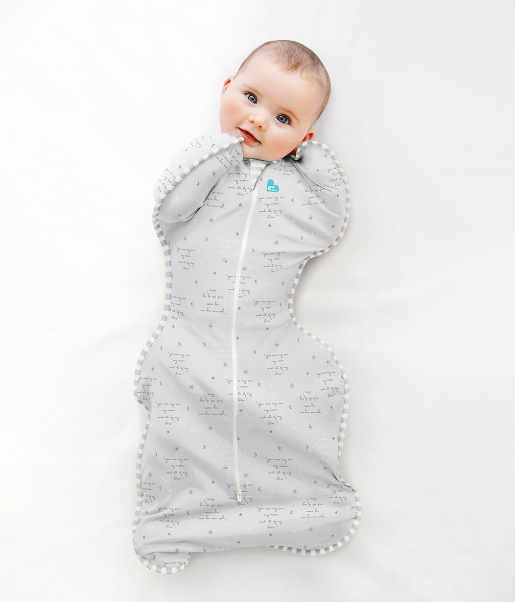 Swaddle Up™ 0.2 TOG (24-27°C) Grey You Are My Cotton