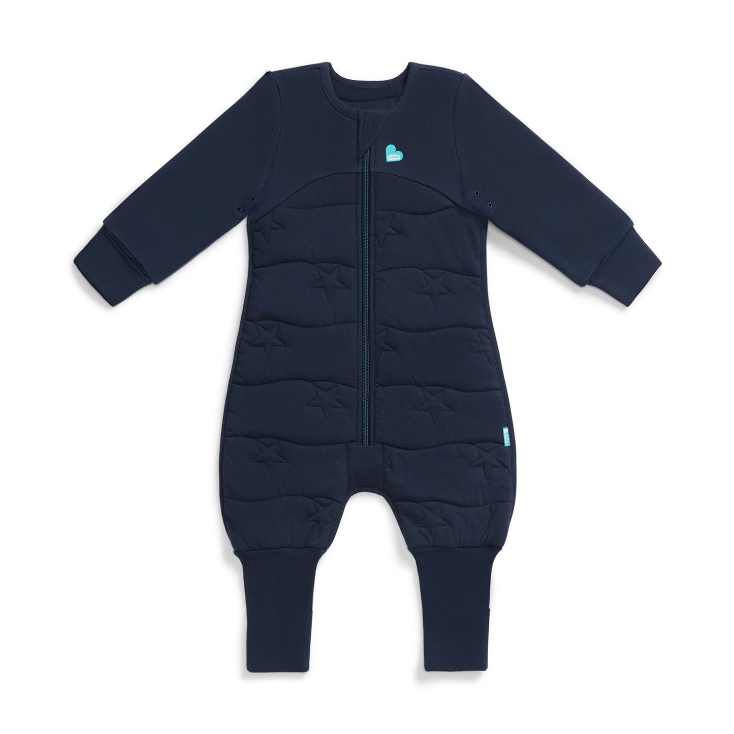 Sleep Suit Long Sleeve 3.5 TOG Cotton Navy Star Quilting