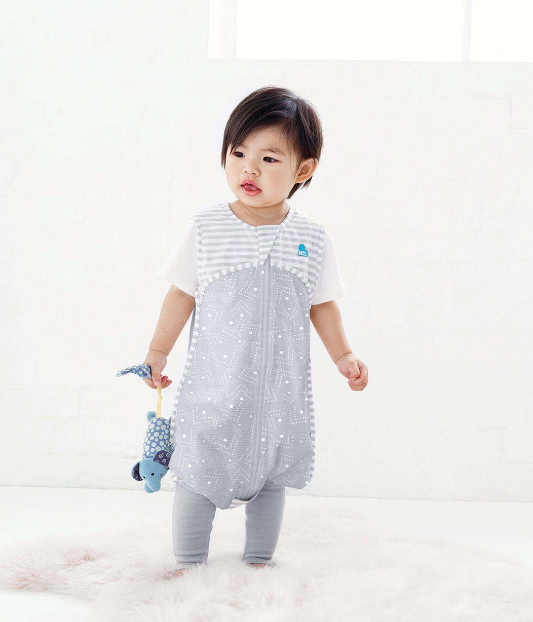 Sleep Suit Clearance 0.2 TOG (24-27°C) Grey Cotton