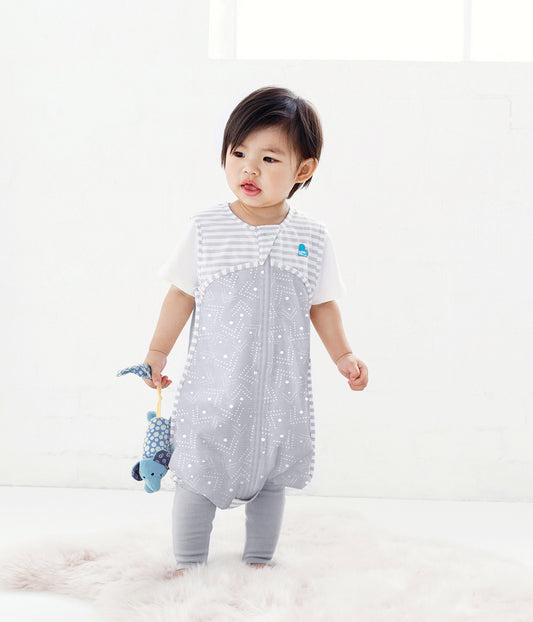 Sleep Suit Sleeveless 0.2 TOG Cotton Grey