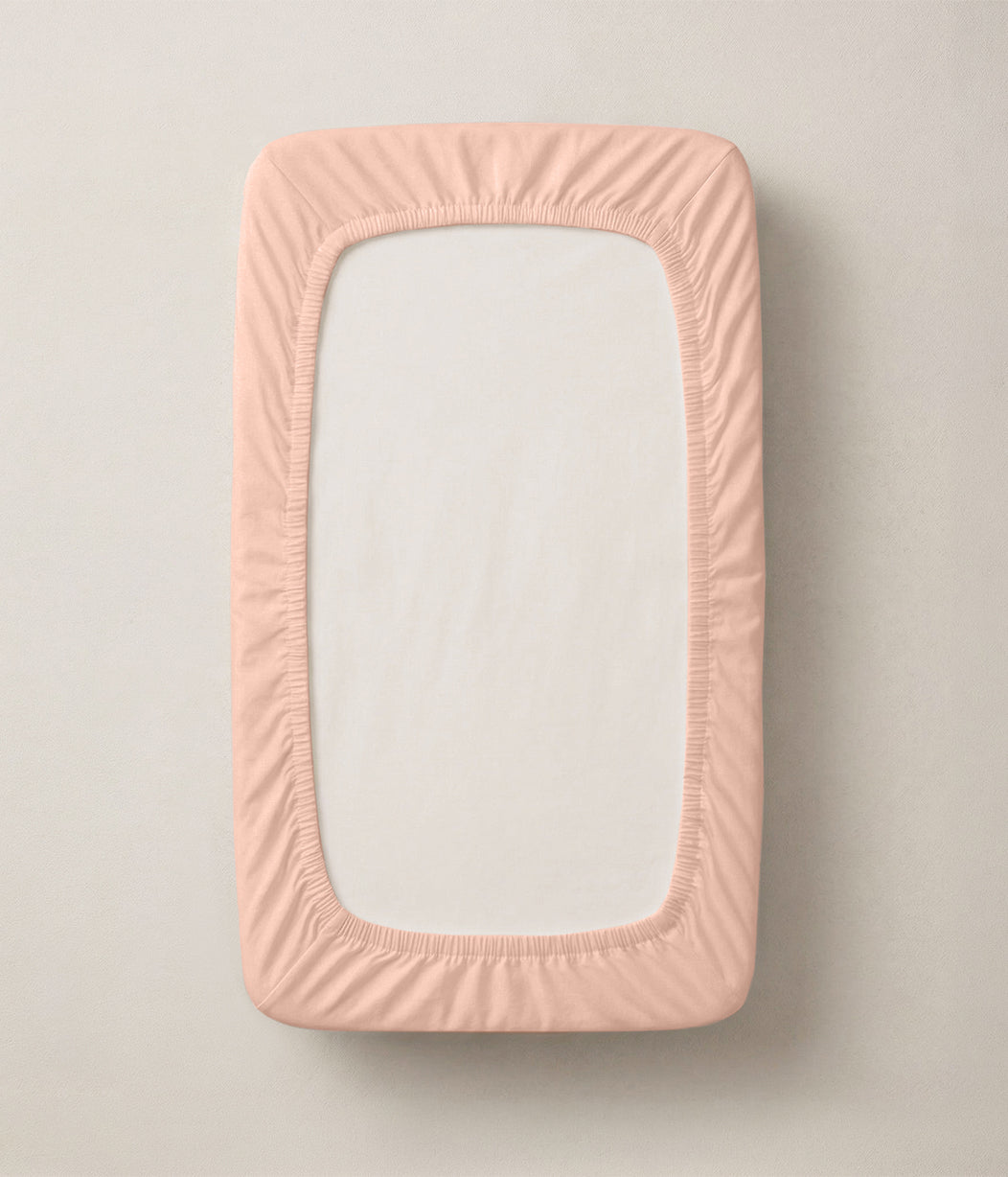 HushDry™ 2-in-1 Waterproof Fitted Side Sleeper Sheet Viscose from Bamboo Blush