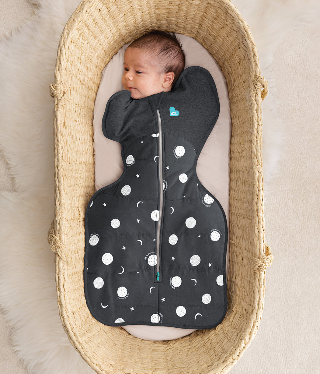 Swaddle Up™ 2.5 TOG Cotton Charcoal Little Dreamer