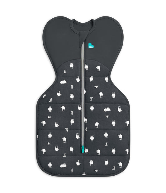 Swaddle Up™ 2.5 TOG Organic Cotton/Merino Wool Charcoal Lamb's Best Friend