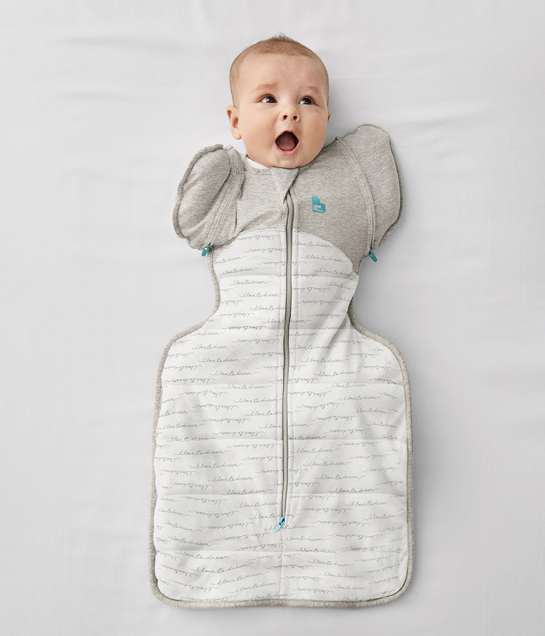 Swaddle Up™ Transition Bag 2.5 TOG (16-20°C) White Dreamer Quilted Cotton