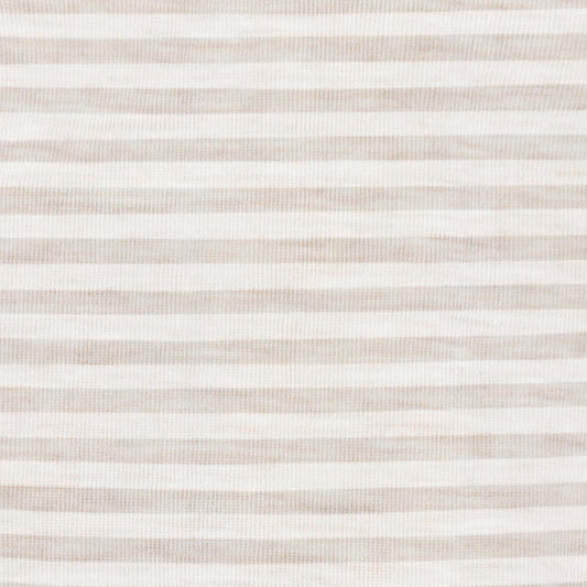Bodysuit Long Sleeve Merino Wool Oatmeal Stripe