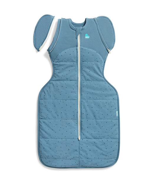 Swaddle Up™ Transition Bag 2.5 TOG Cotton Storm Blue Pebbles