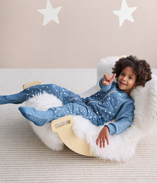 Sleep Suit Long Sleeve 2.5 TOG Cotton Denim Stellar