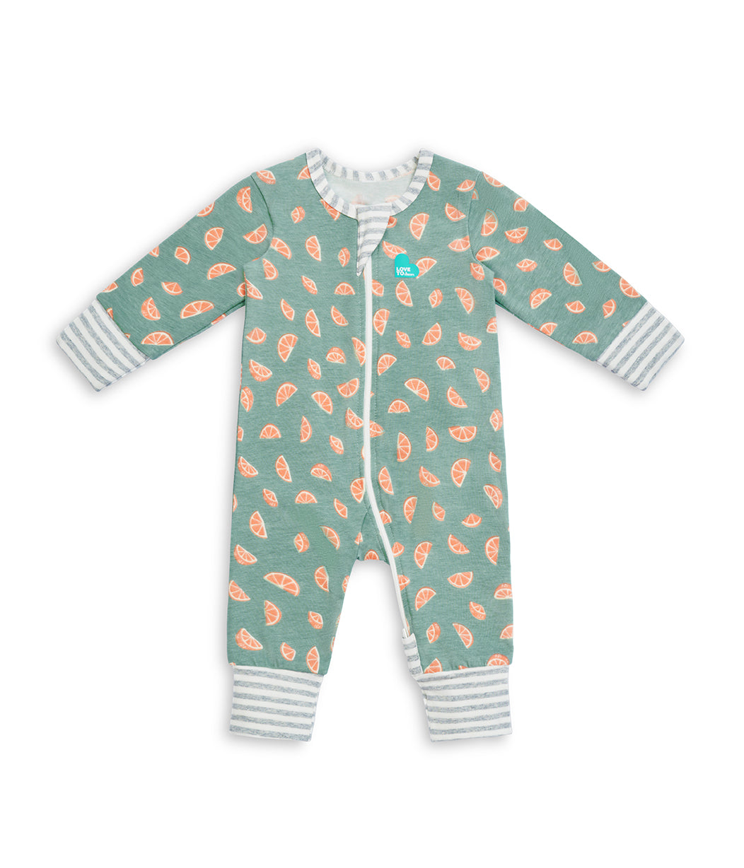 Footless Romper Sliced Olive