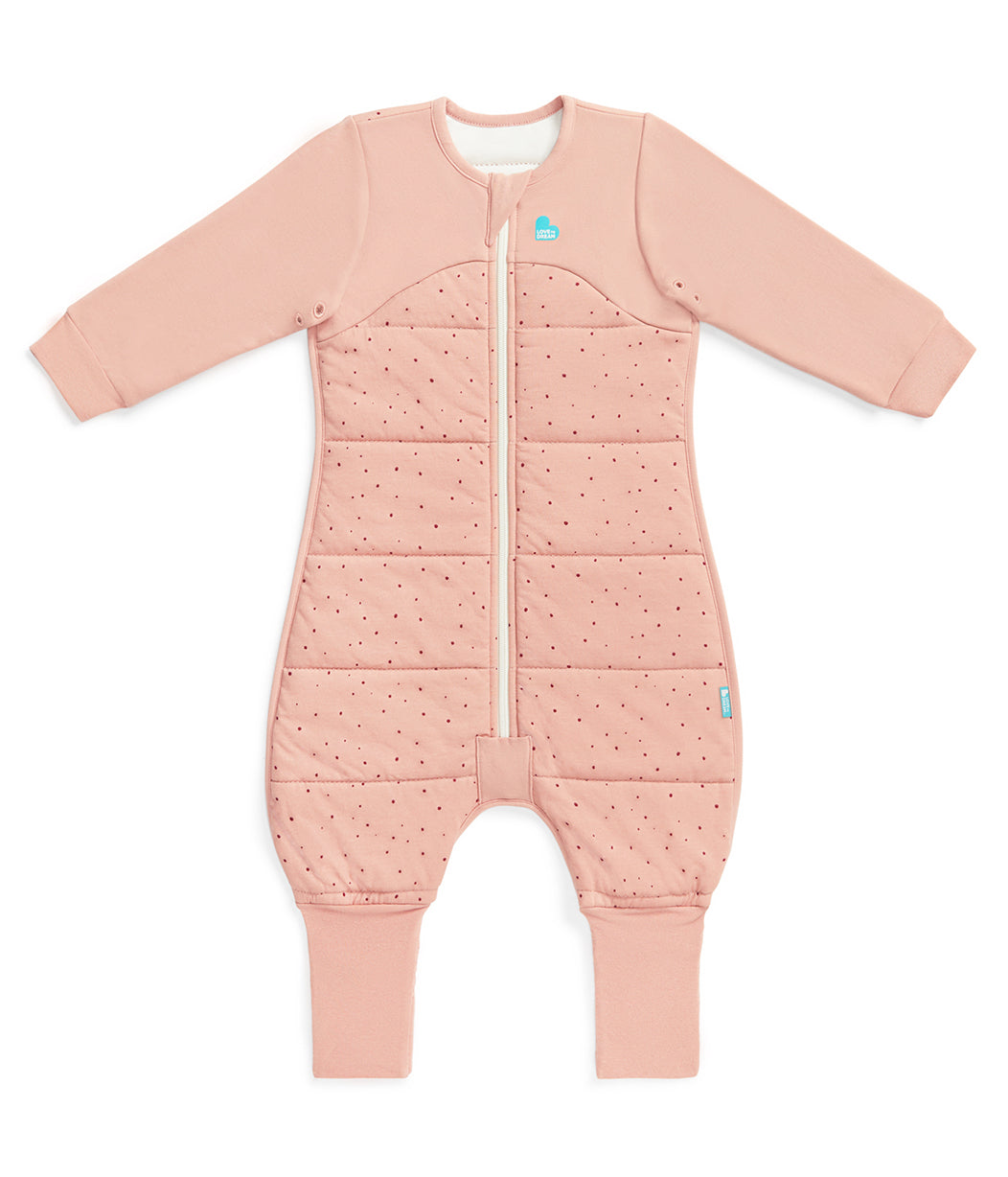 Sleep Suit Long Sleeve 2.5 TOG Cotton Rose Pebbles
