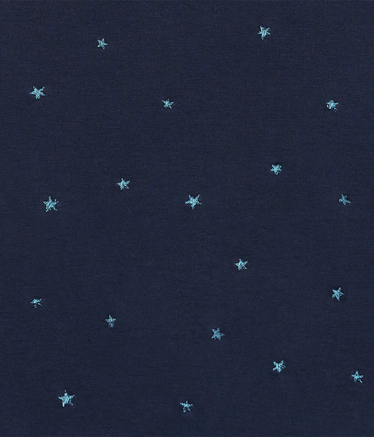 Swaddle Up™ 2-in-1 Transition Bag 1.5 TOG Cotton Fleece Navy Twinkle Embroidery