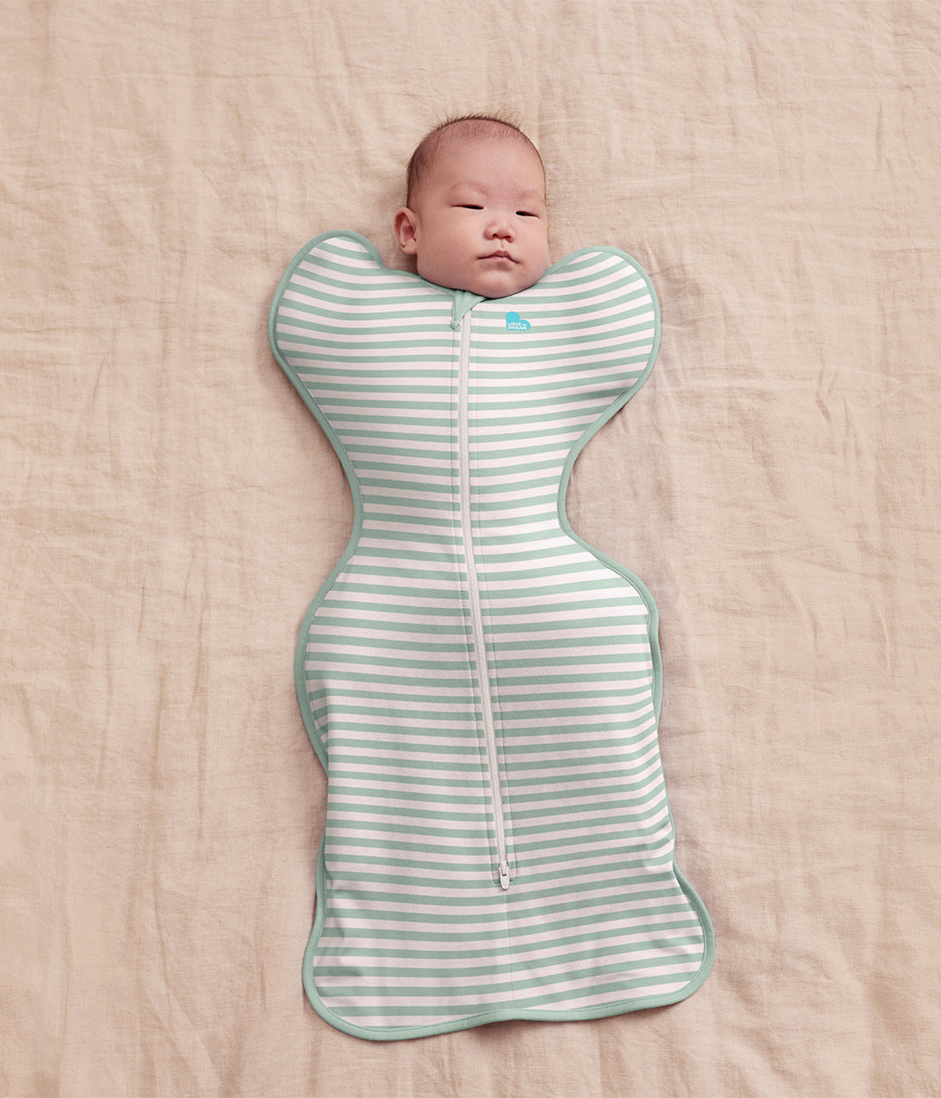Swaddle Up™ 0.2 TOG Cotton Olive Stripe