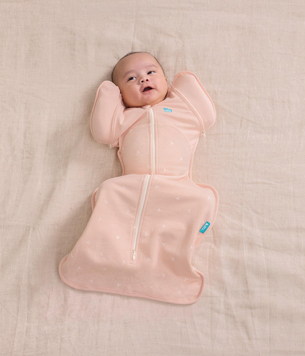 Swaddle Up™ Transition Bag 1.5 TOG Cotton Fleece Blush Twigs