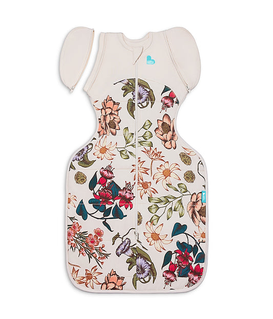 Swaddle Up™ 2-in-1 Transition Bag 2.5 TOG Quilted Cotton Cream Wandering Folk