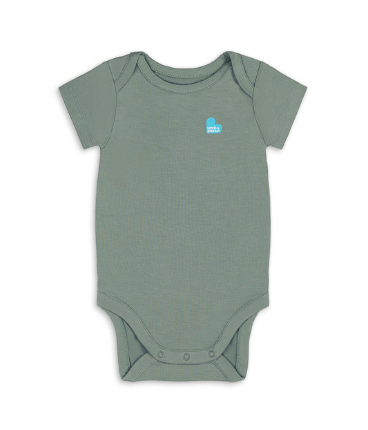 Bodysuit Short Sleeve Viscose from Bamboo Deep Olive
