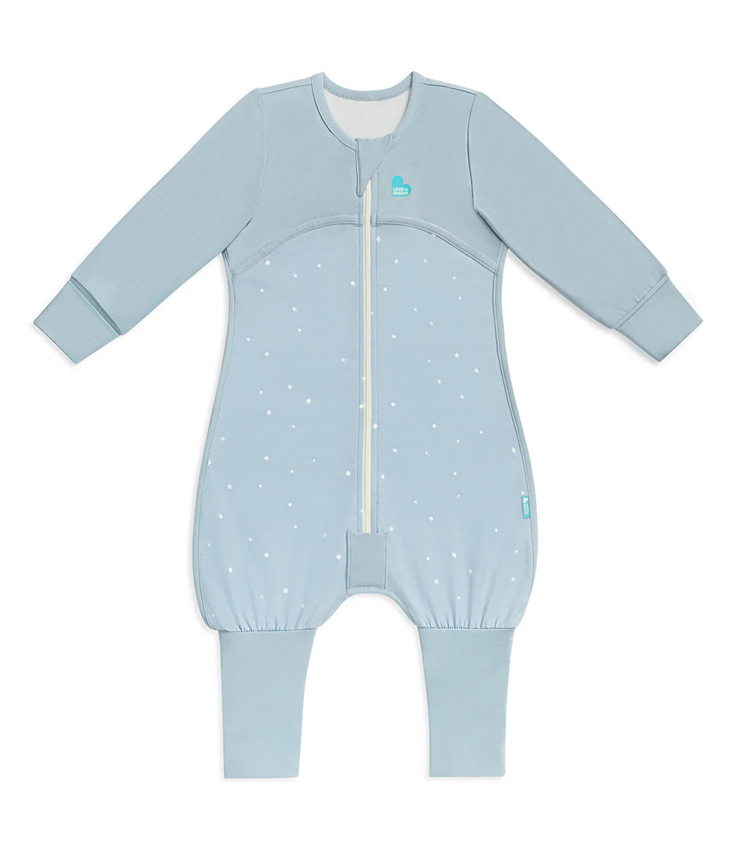 Sleep Suit Bundle 0.2 | 1.0 TOG | Tan Breton Stripe | Turquoise Clouds | Powder Blue Twinkle