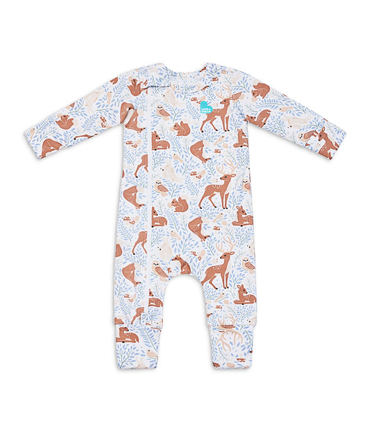 Romper Viscose from Bamboo White Woodlands