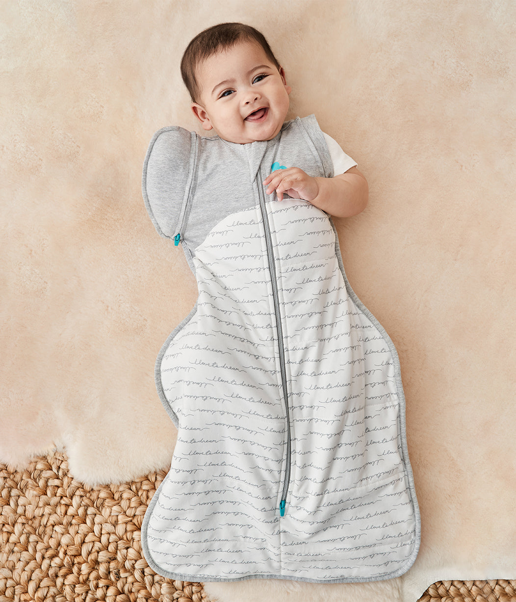 Swaddle Up™ Transition Bag 2.5 TOG (16-20°C) White Dreamer Quilted Cotton