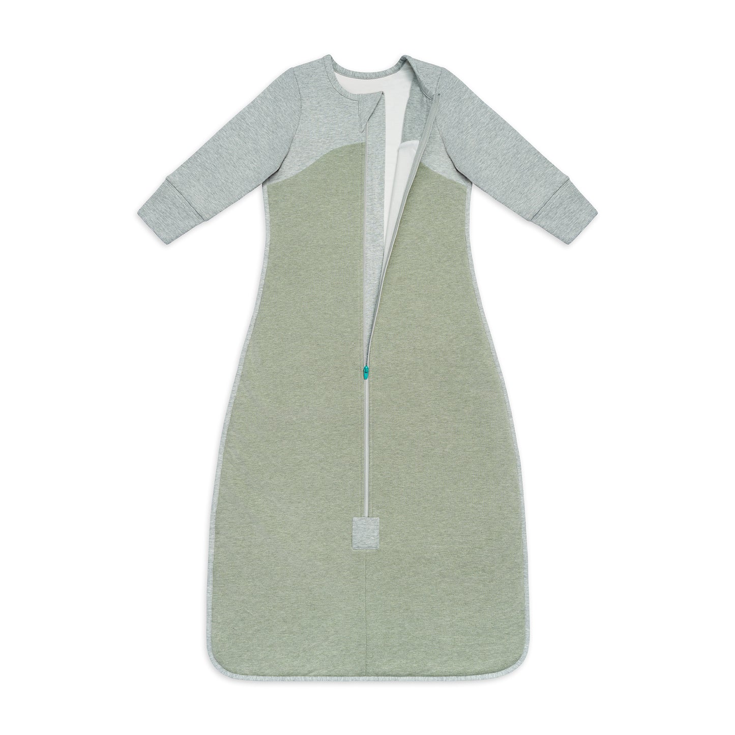 Sleep Bag Long Sleeve 1.0 TOG (20-24°C) Olive Organic Cotton Fleece