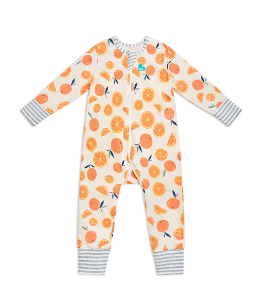 Footless Romper Cotton Orange Sweet Dreams