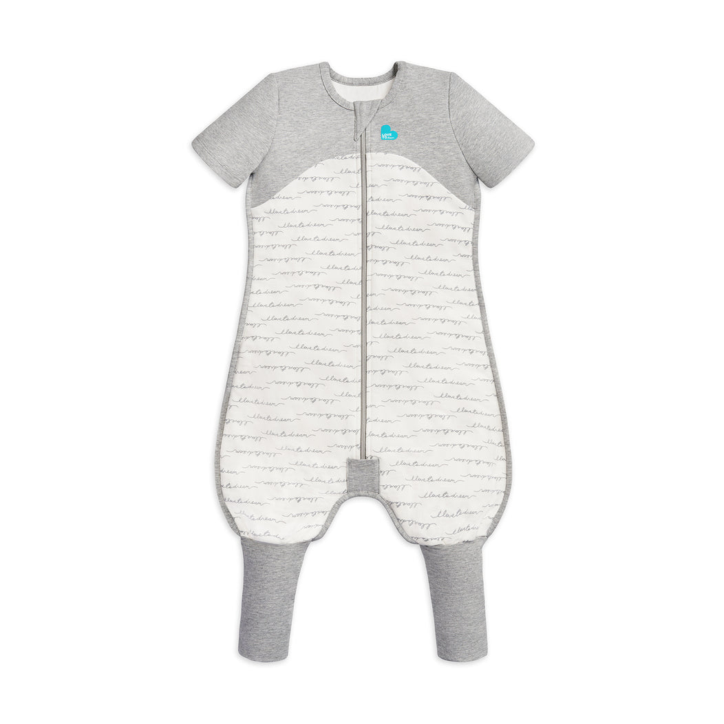 Sleep Suit Short Sleeve 1.0 TOG (20-24°C) White Dreamer Organic Cotton Fleece