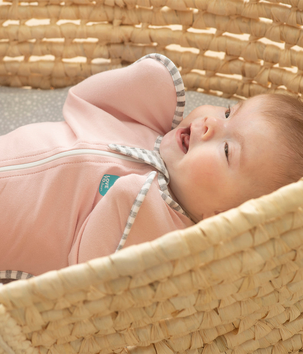 Swaddle Up™ 1.0 TOG (20-24°C) Dusty Pink Original Cotton