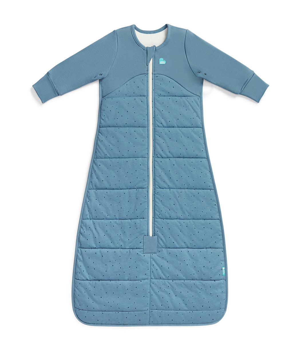 Sleep Bag Long Sleeve 2.5 TOG Quilted Cotton Storm Blue Pebbles